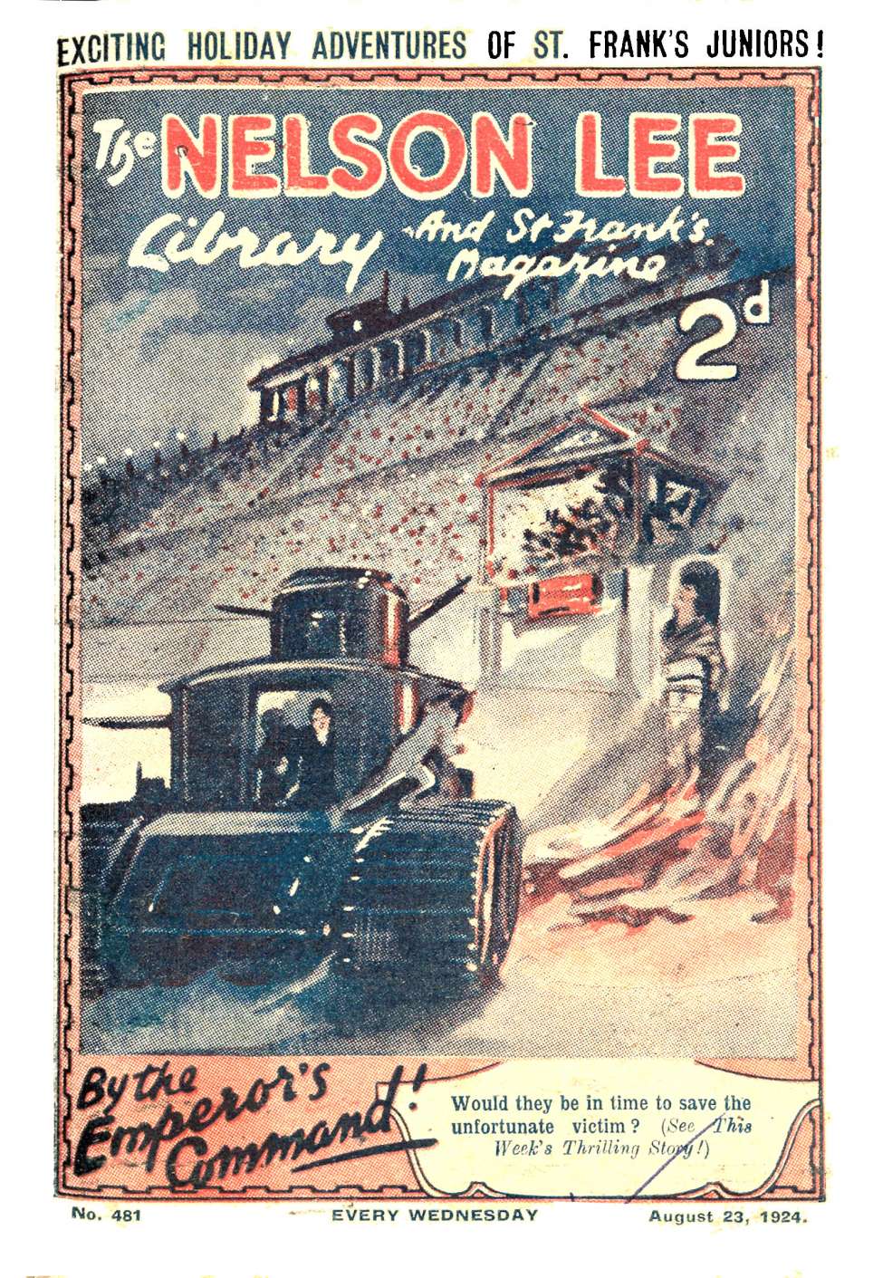 Book Cover For Nelson Lee Library s1 481 - By the Emperor’s Command