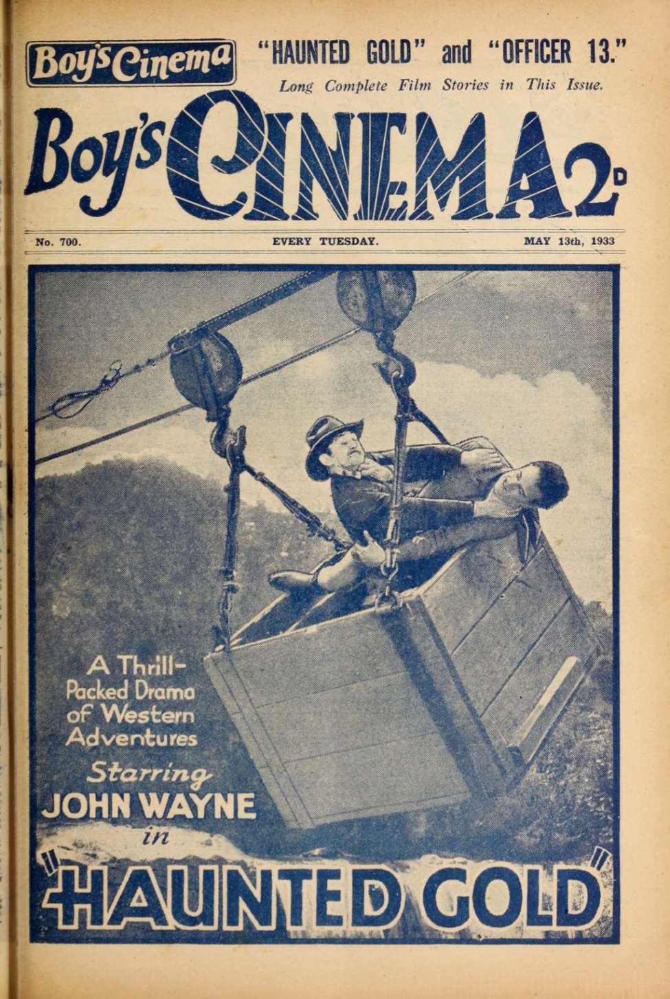 Comic Book Cover For Boy's Cinema 700 - Haunted Gold - John Wayne