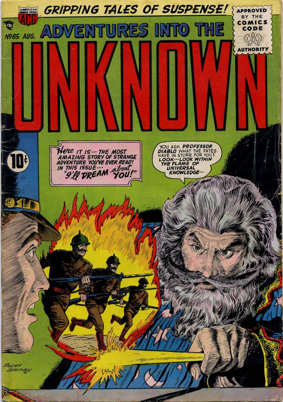 Comic Book Cover For Adventures into the Unknown 65