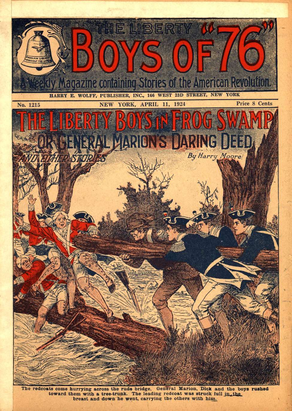 Book Cover For The Liberty Boys of 76 1215 - The Liberty Boys in Frog Swamp