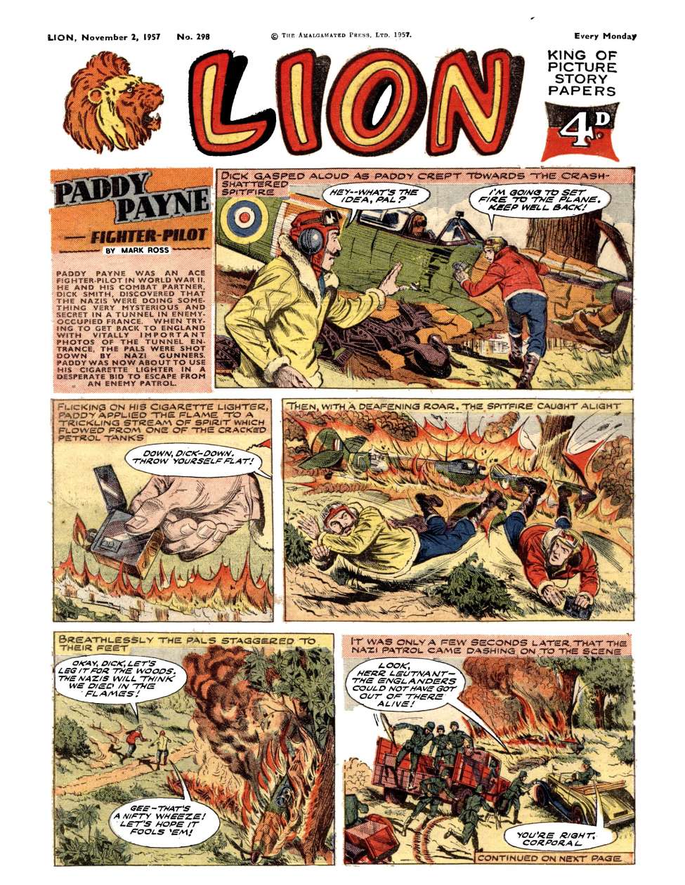 Comic Book Cover For Lion 298