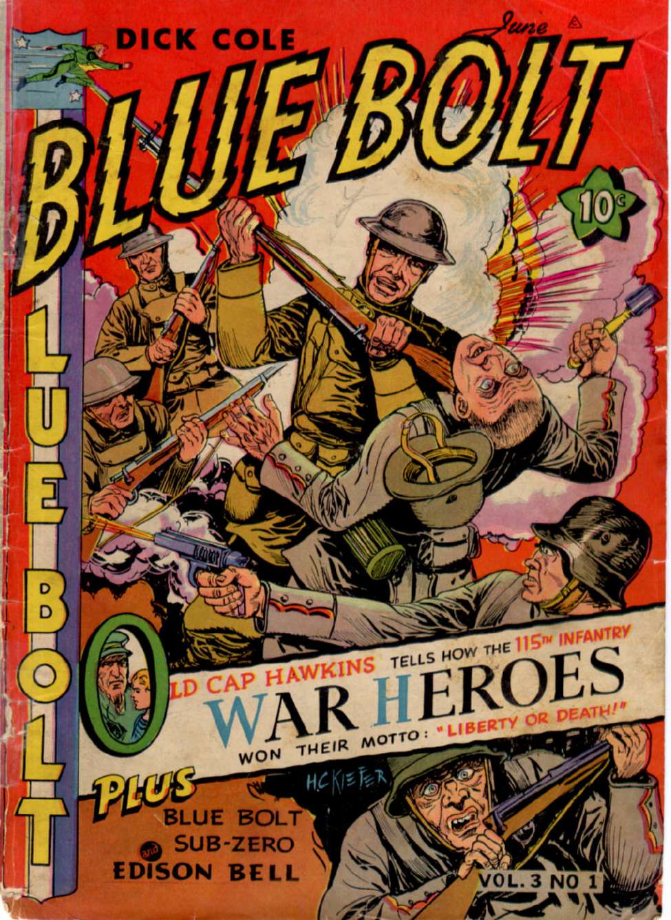 Comic Book Cover For Blue Bolt v3 1