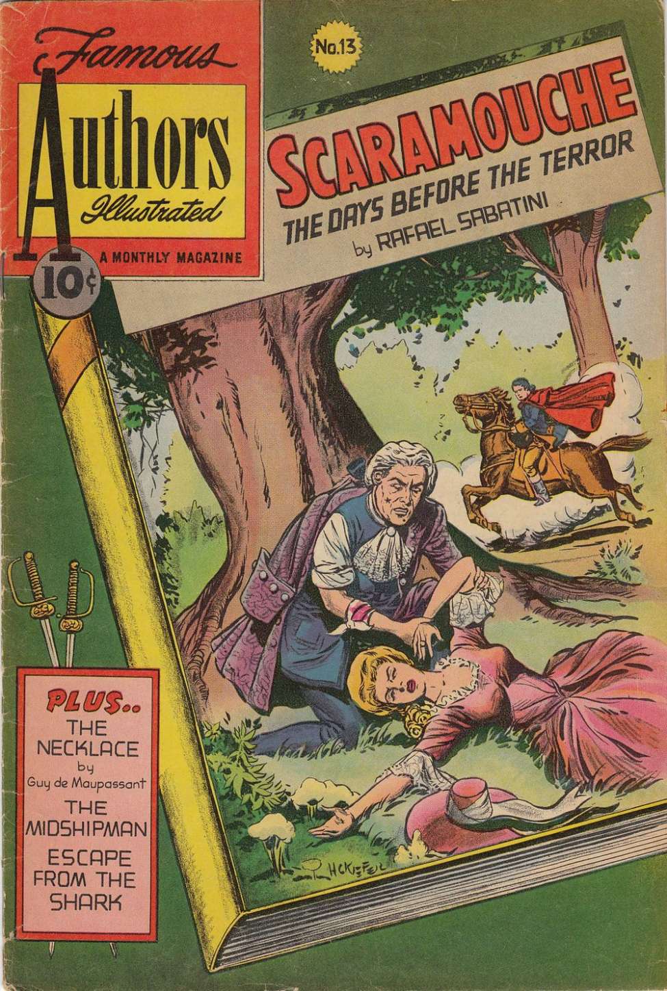 Comic Book Cover For Stories By Famous Authors Illustrated 13 - Scaramouche - Version 2