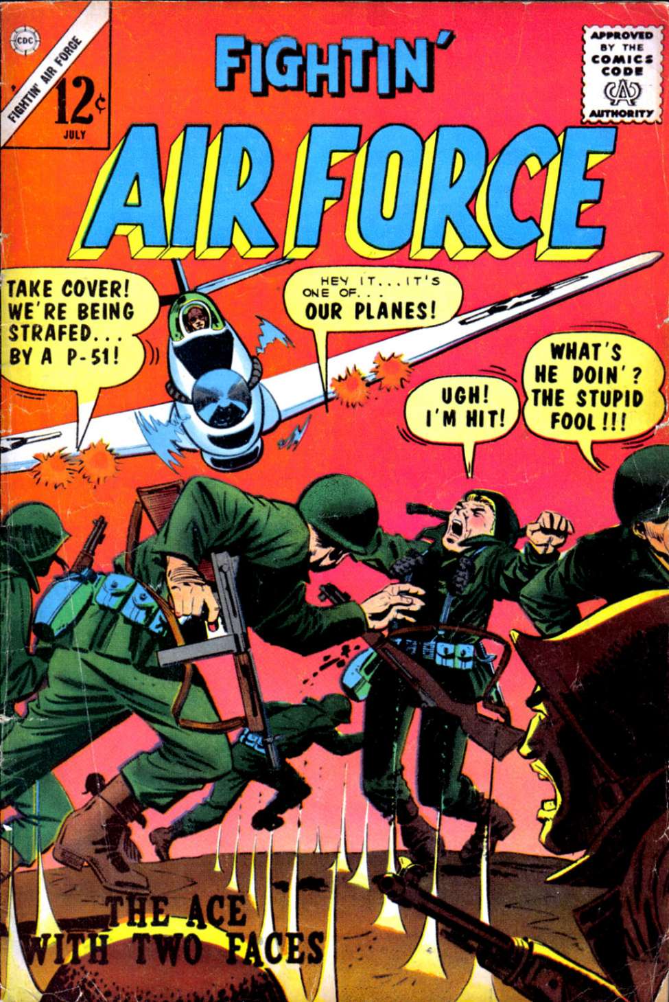 Comic Book Cover For Fightin' Air Force 49 - Version 1