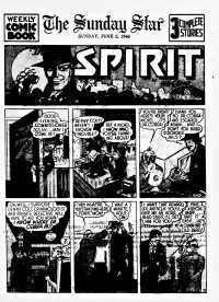 Large Thumbnail For The Spirit (1940-06-02) - Sunday Star (b/w)