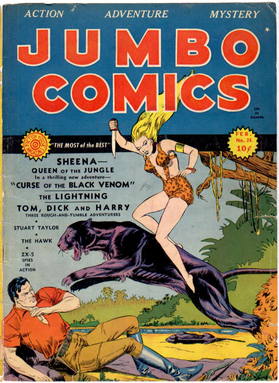 Comic Book Cover For Jumbo Comics 24