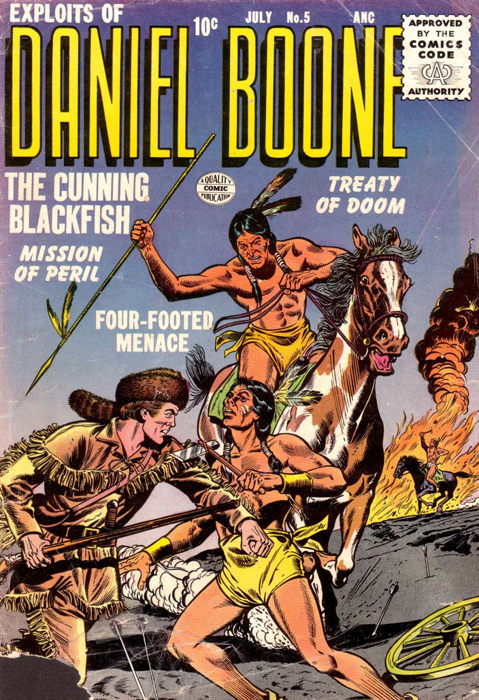 Comic Book Cover For Exploits of Daniel Boone 5