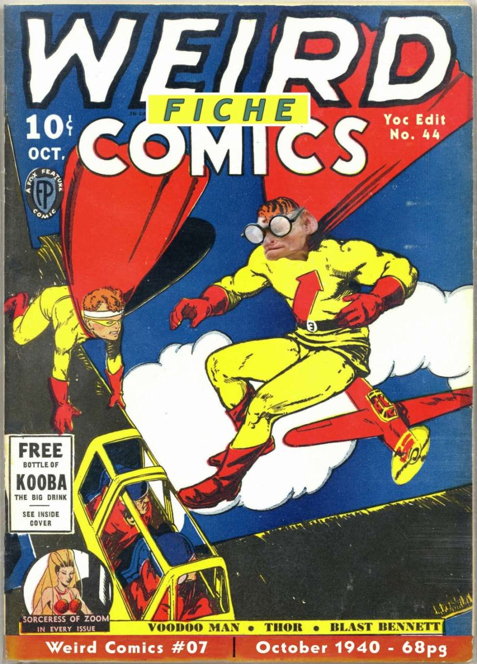 Comic Book Cover For Weird Comics 7 - Version 1