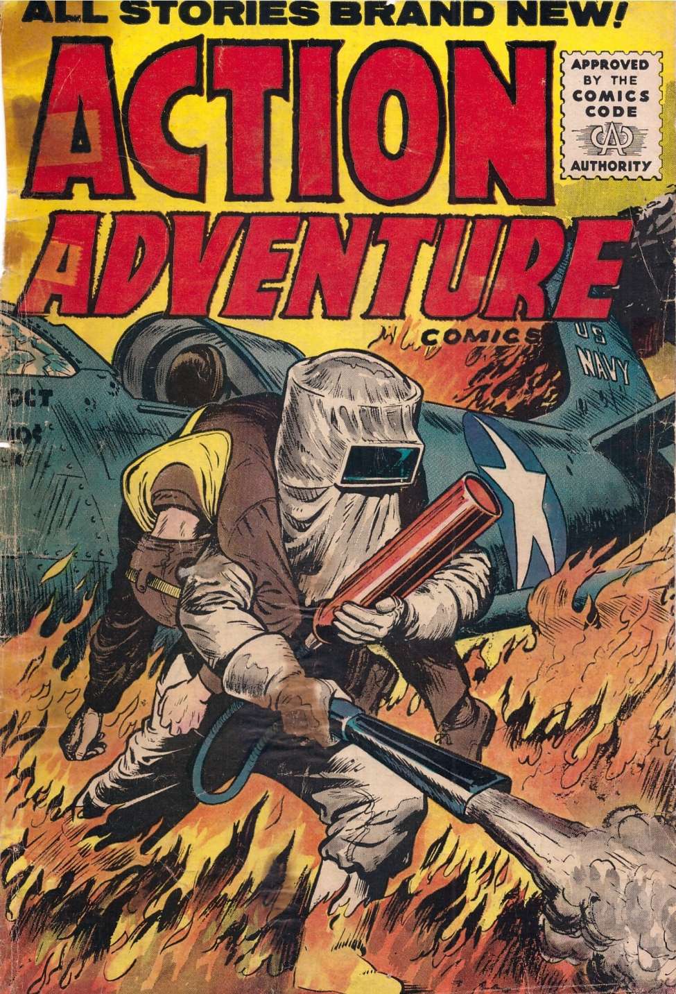 Comic Book Cover For Action Adventure Comics 4