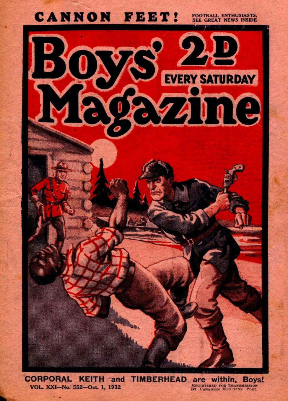 Book Cover For Boys' Magazine 552