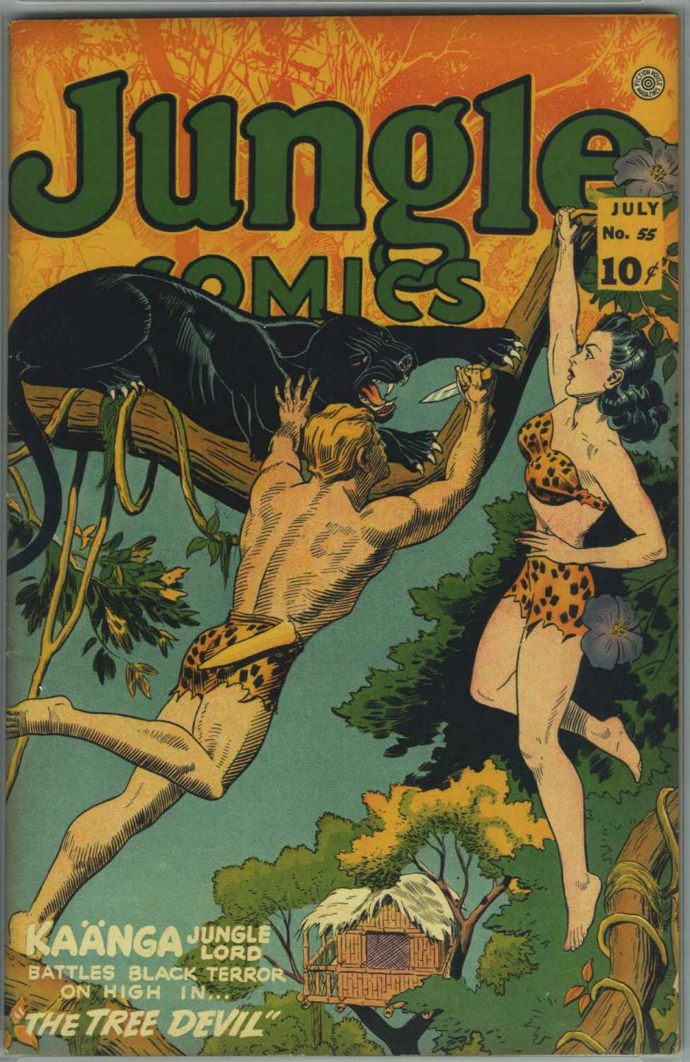 Comic Book Cover For Jungle Comics 55