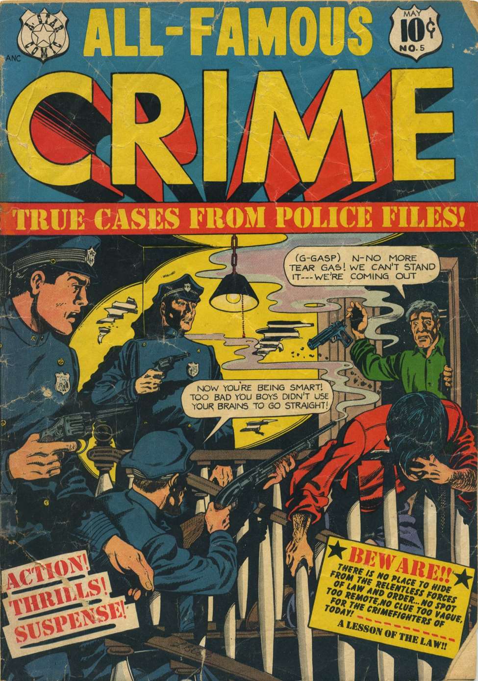 Comic Book Cover For All-Famous Crime 5