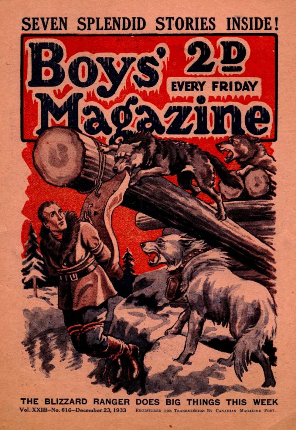 Book Cover For Boys' Magazine 616
