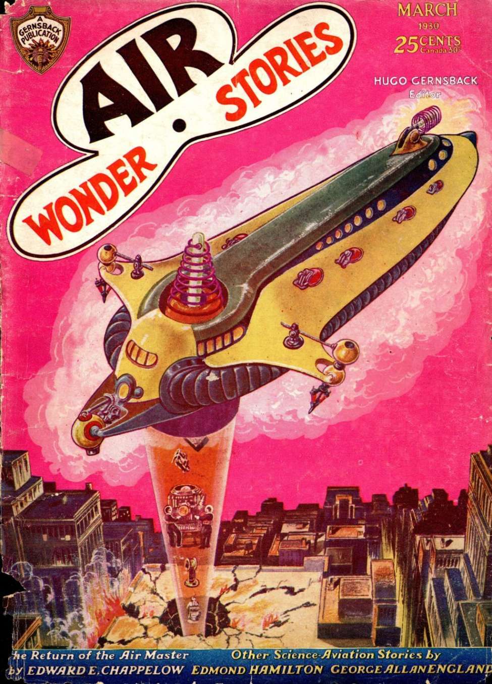 Comic Book Cover For Air Wonder Stories 9 - The Return of the Air Master - Edward E. Chappelow