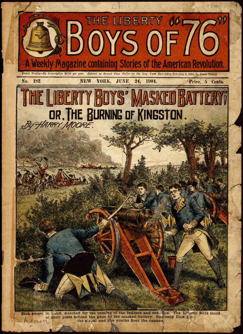 Book Cover For The Liberty Boys of 76 182 - The Liberty Boys' Masked Battery