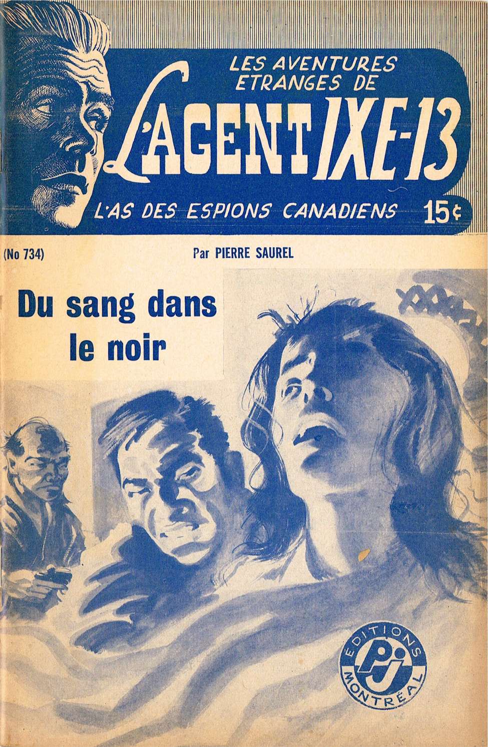 Book Cover For L'Agent IXE-13 v2 734 - Du sang dans le noir