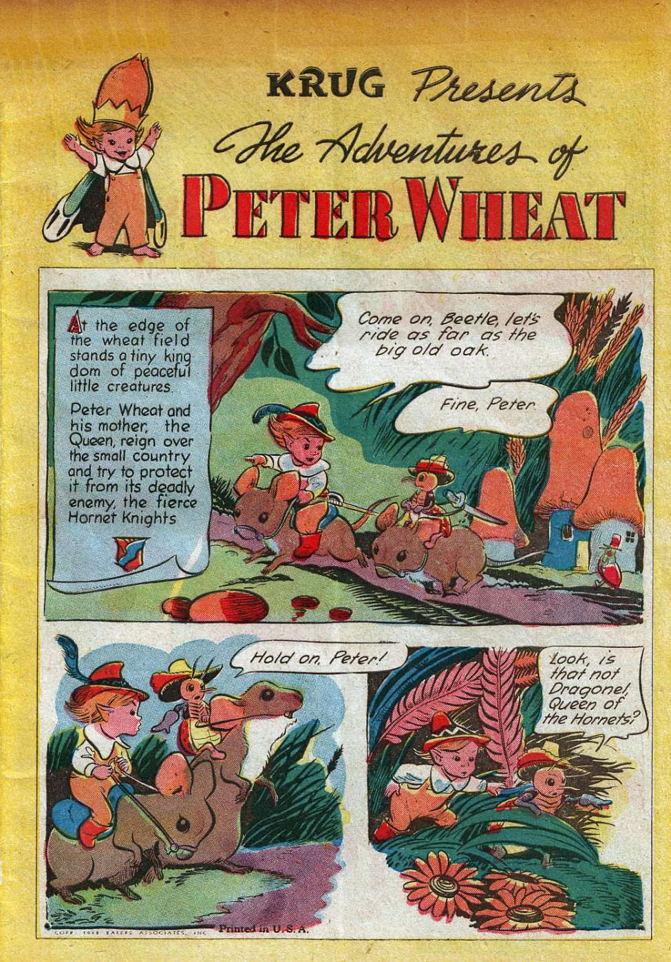 Comic Book Cover For The Adventures of Peter Wheat 1