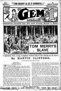 Large Thumbnail For The Gem v2 192 - Tom Merry’s Slave