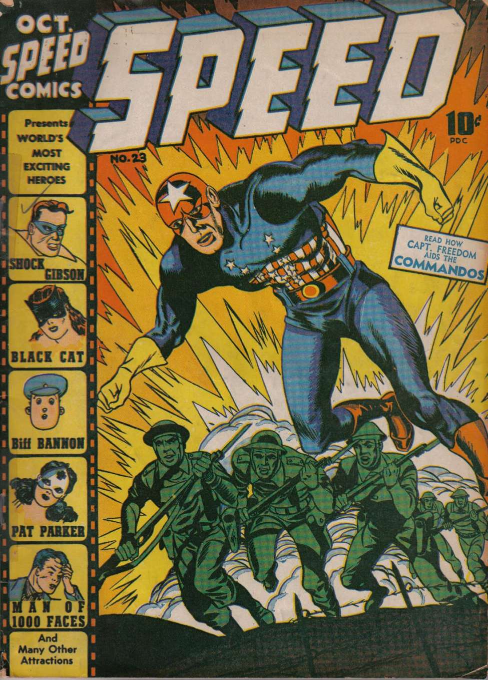 Comic Book Cover For Speed Comics 23