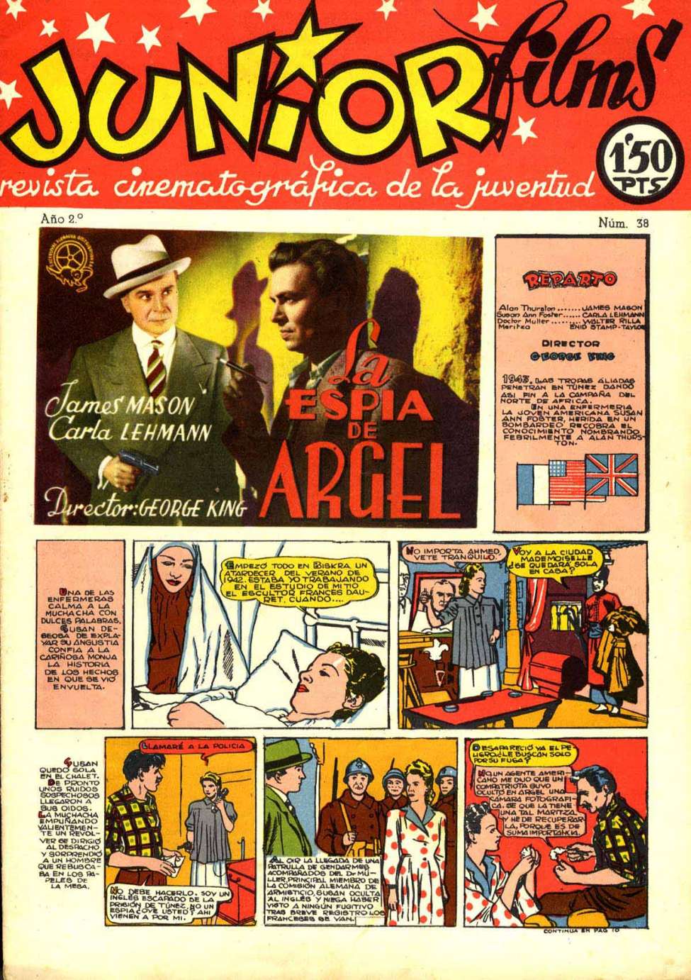 Comic Book Cover For Junior Films 38 La espía de Argel