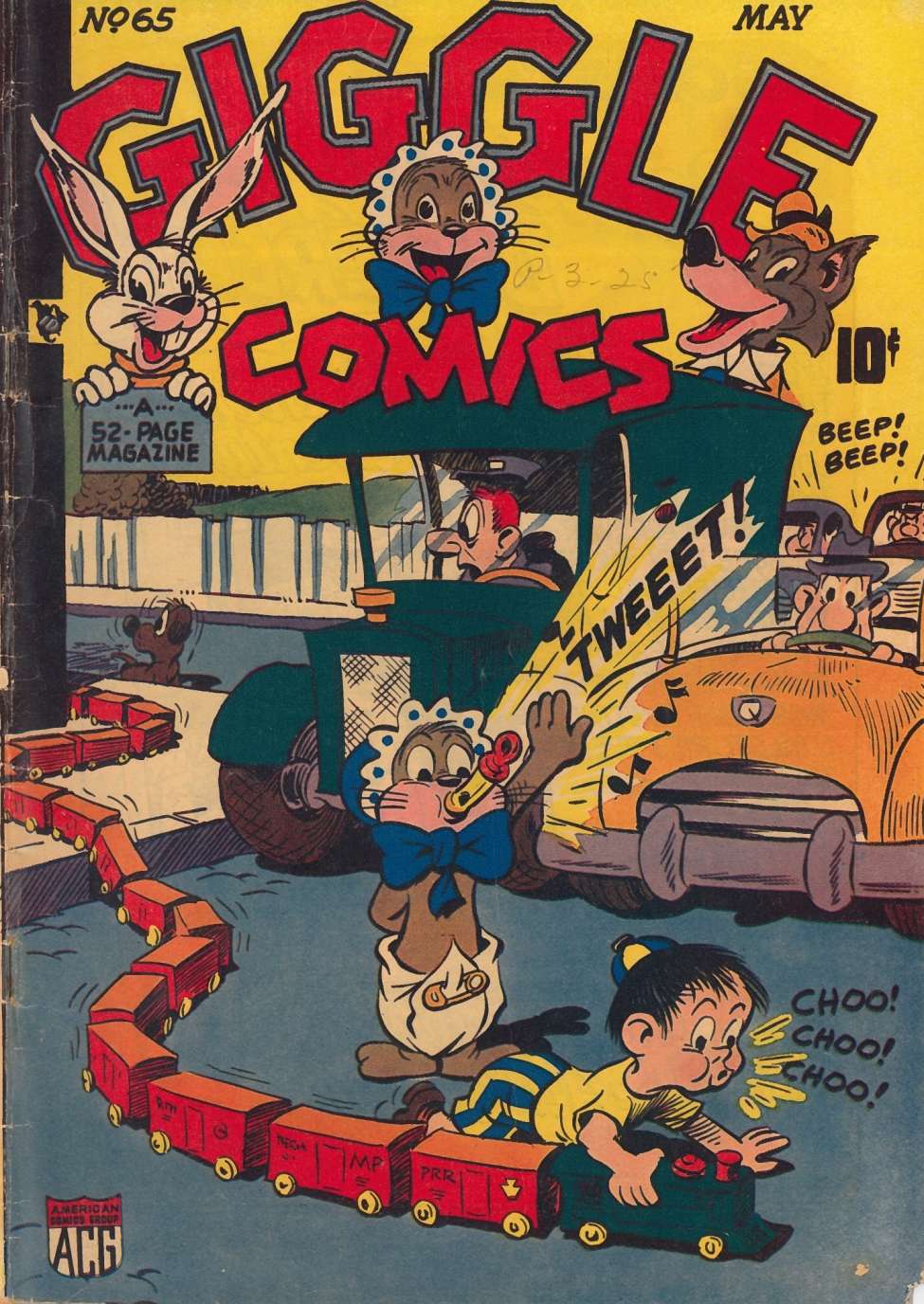 Comic Book Cover For Giggle Comics 65