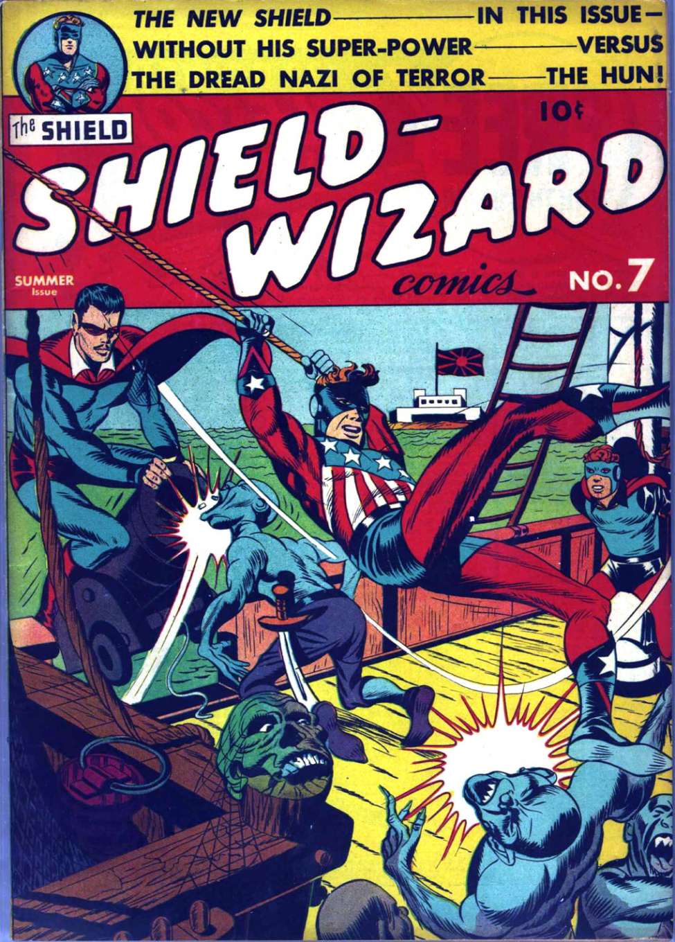 Book Cover For Shield Wizard Comics 7
