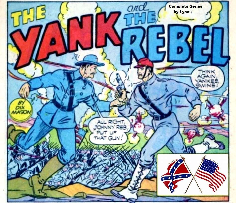 Comic Book Cover For The Yank and the Rebel