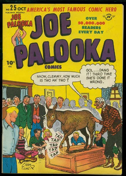 Comic Book Cover For Joe Palooka Comics 25 - Version 1