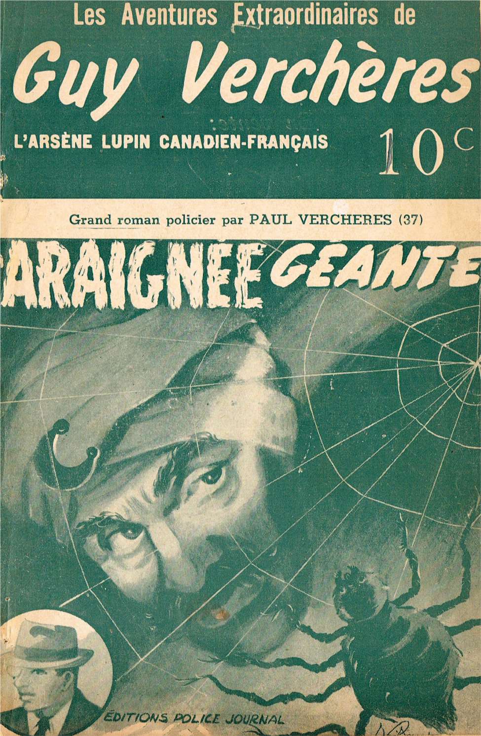 Book Cover For Guy-Vercheres v2 37 - L'araignée géante