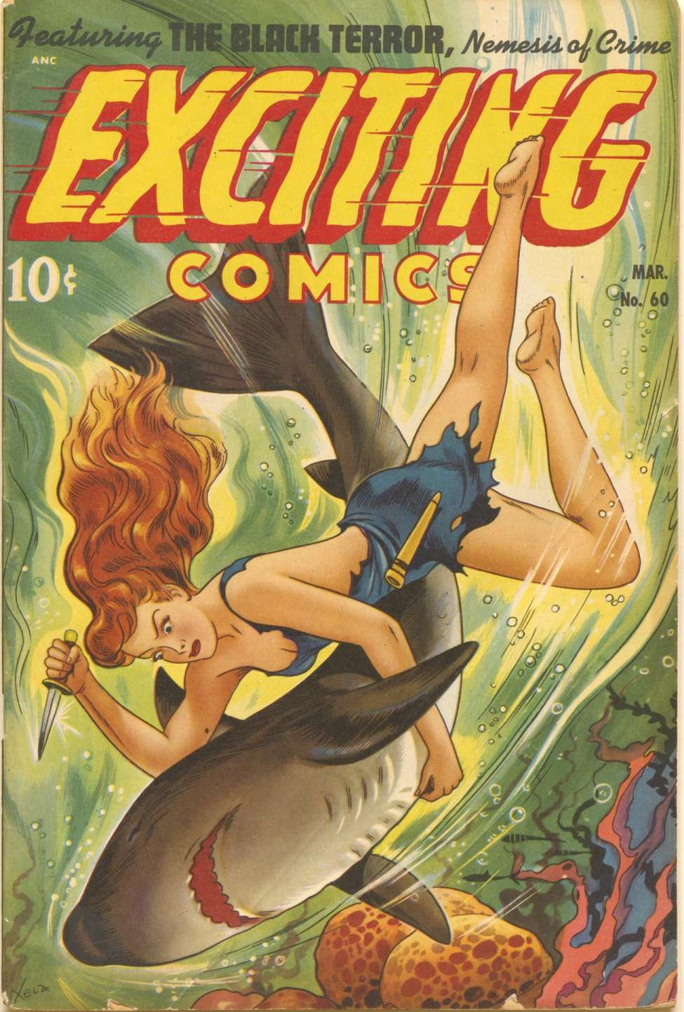 Comic Book Cover For Exciting Comics 60