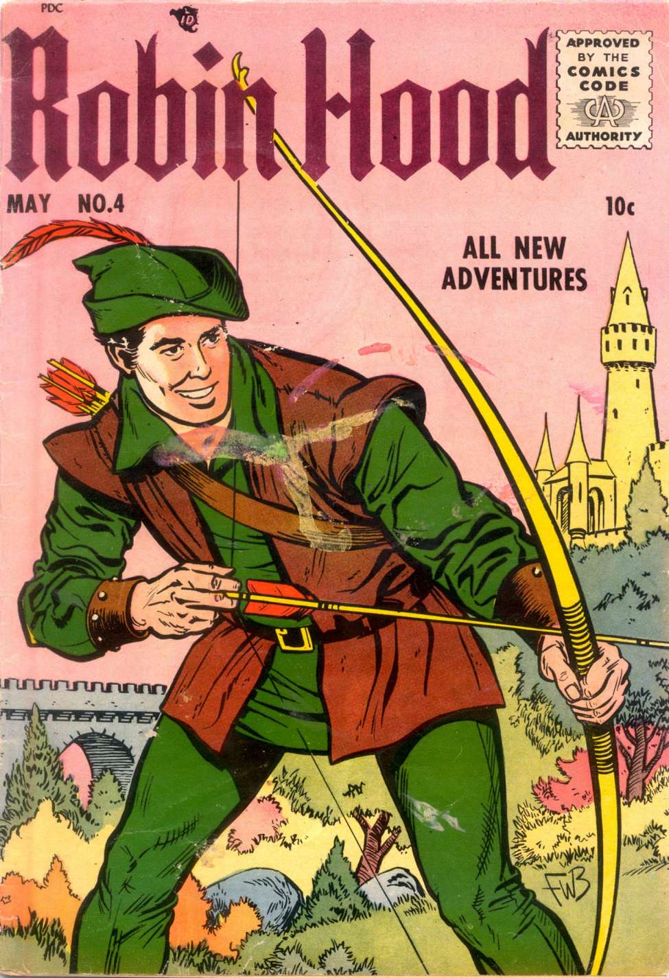 Comic Book Cover For Robin Hood 4