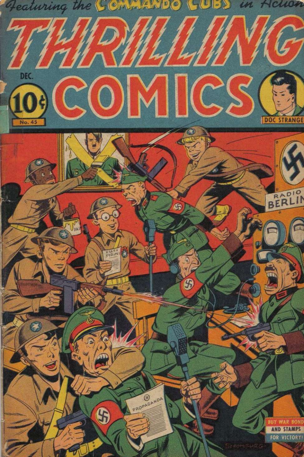 Comic Book Cover For Thrilling Comics 45