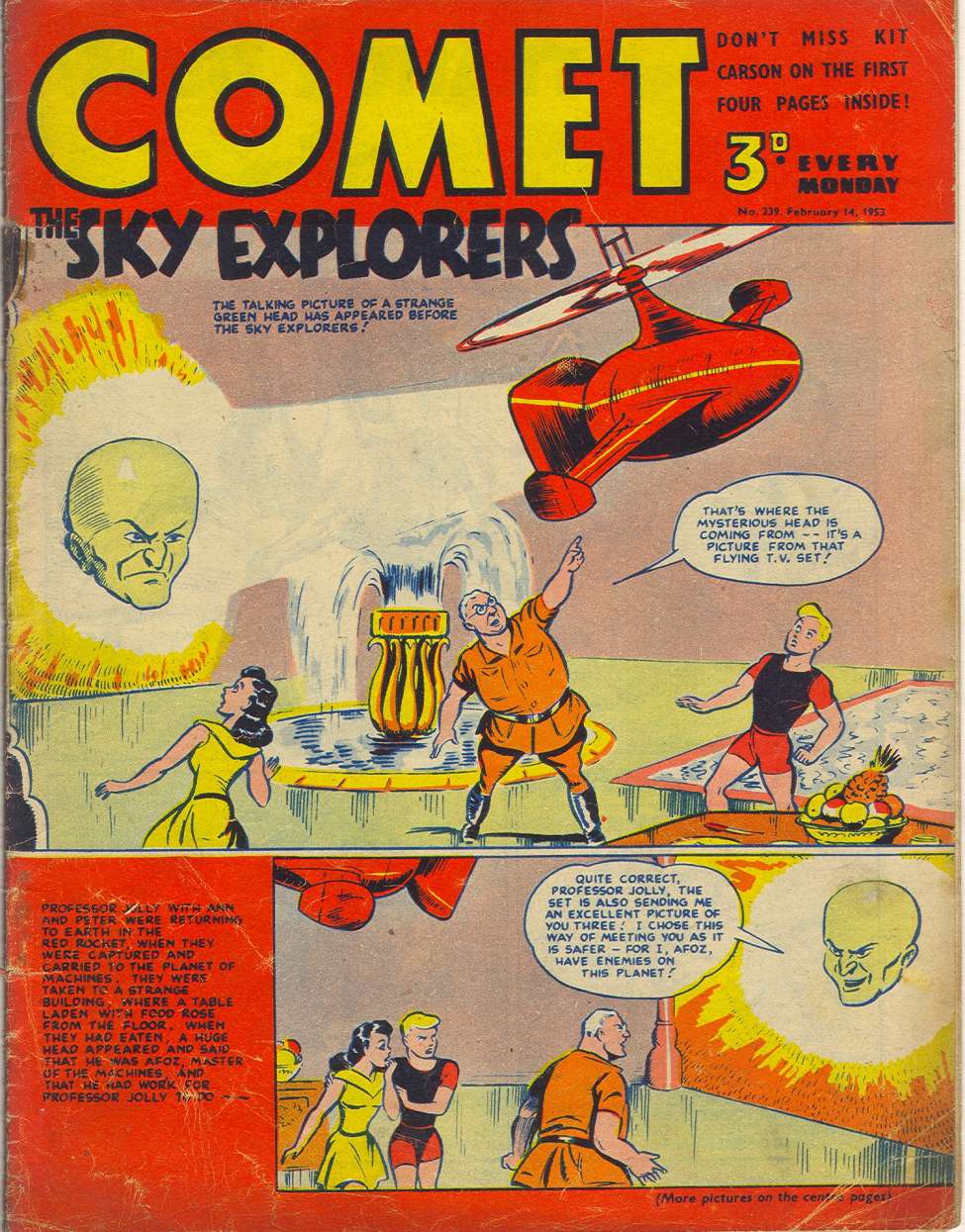 Comic Book Cover For The Comet 239