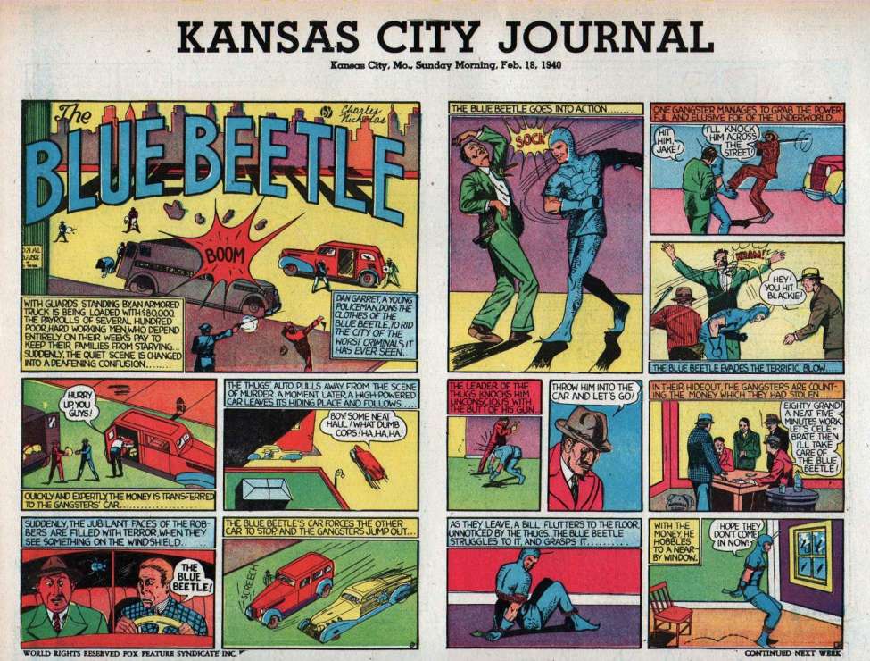Comic Book Cover For Fox Syndicate Sunday Strips 1940-02-18 - Kansas City Journal