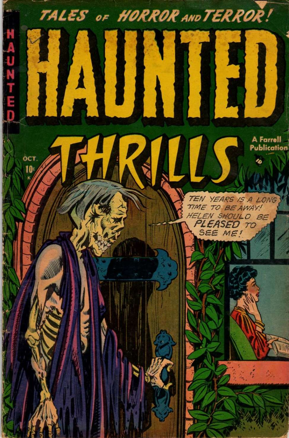 Comic Book Cover For Haunted Thrills 3