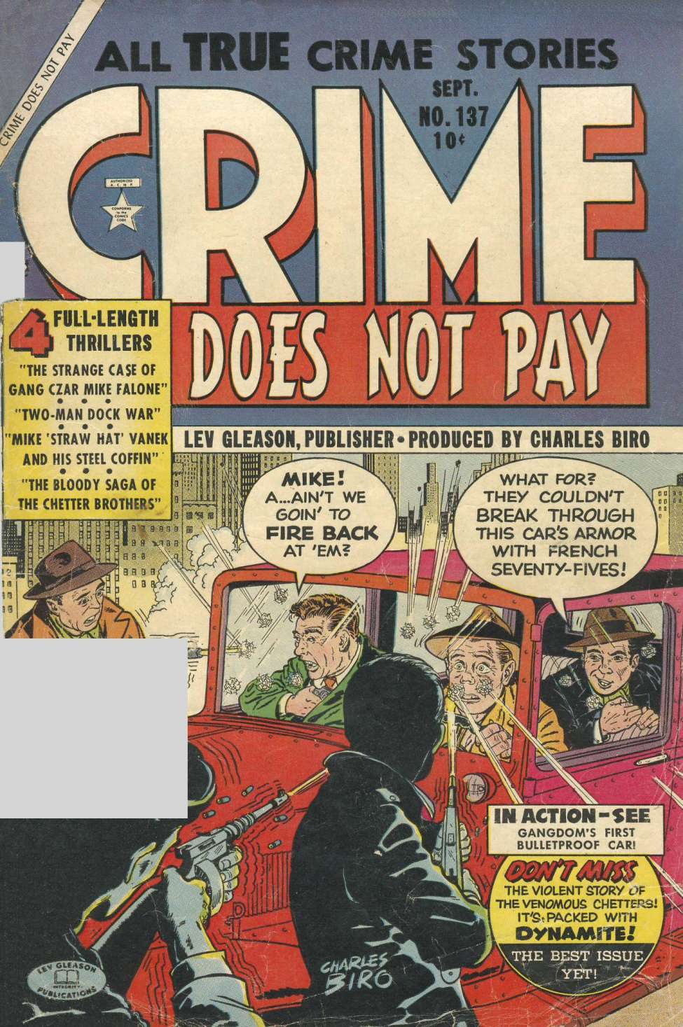 Comic Book Cover For Crime Does Not Pay 137 - Version 1