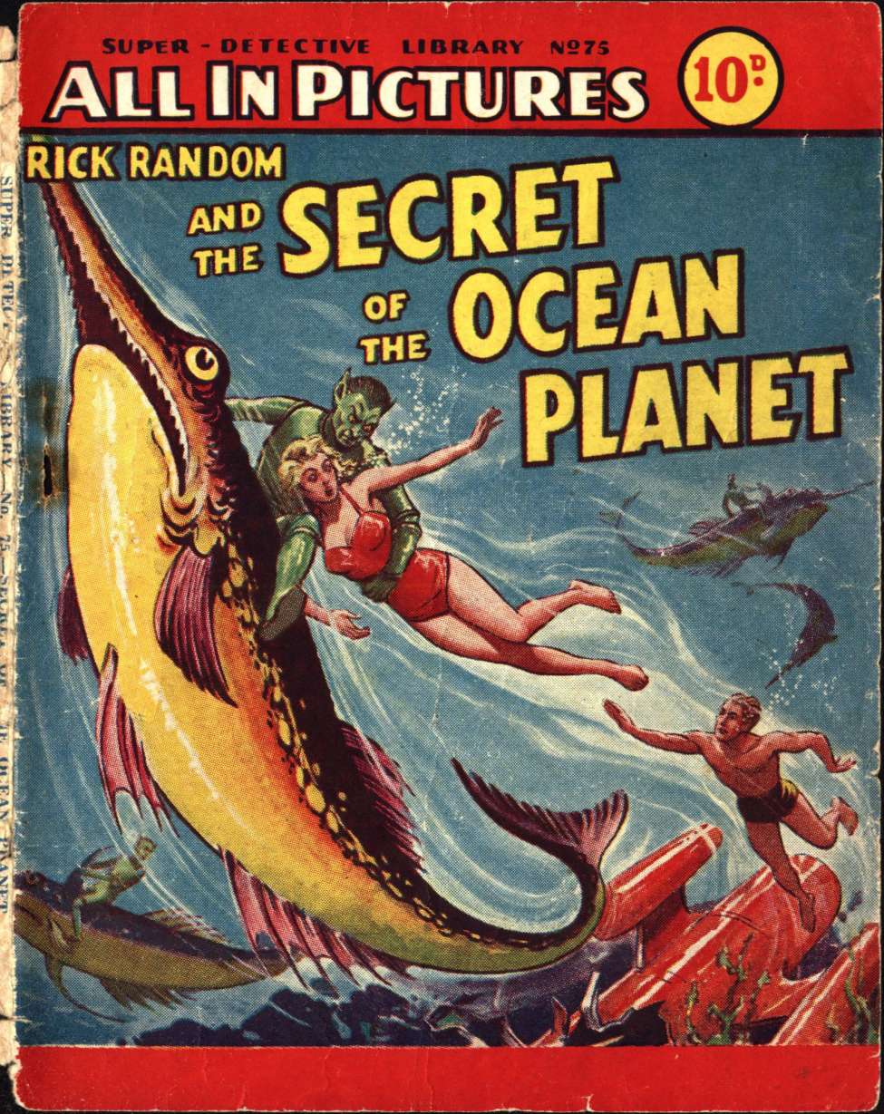 Comic Book Cover For Super Detective Library 75 - The Secret of the Ocean Planet