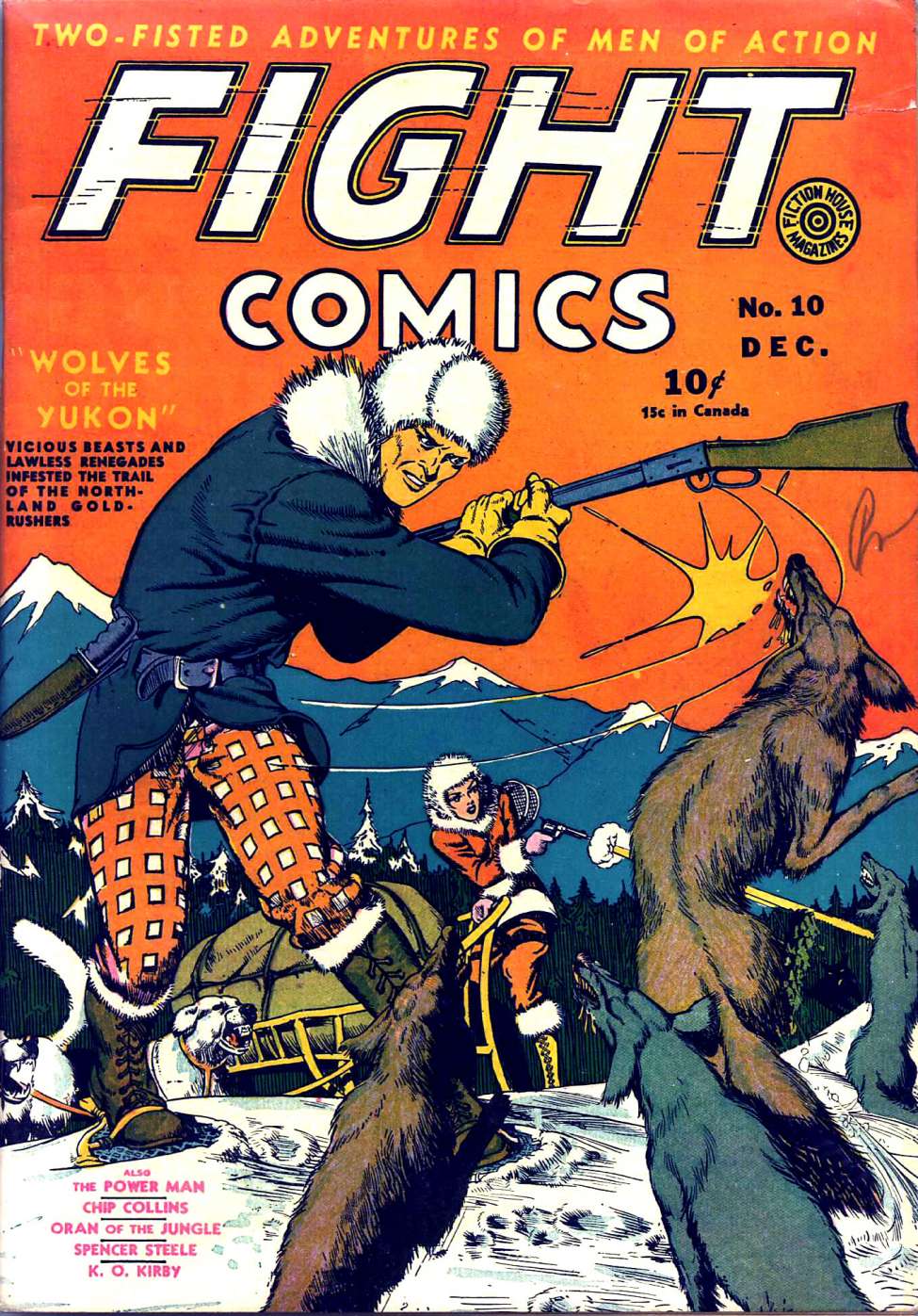 Comic Book Cover For Fight Comics 10 (2 fiche)
