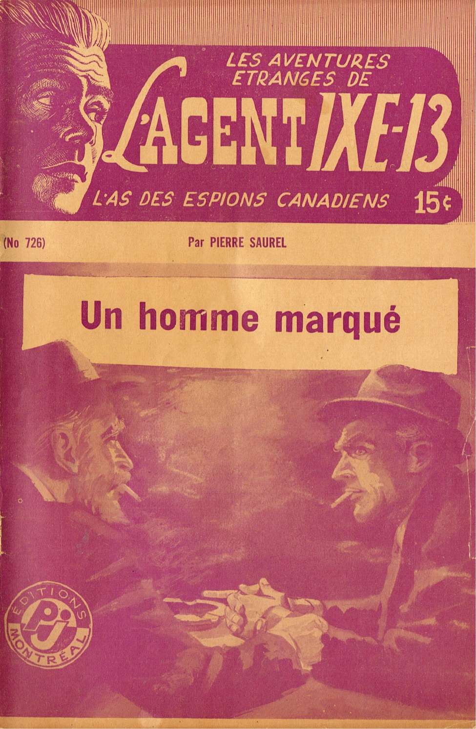 Book Cover For L'Agent IXE-13 v2 726 - Un homme marqué