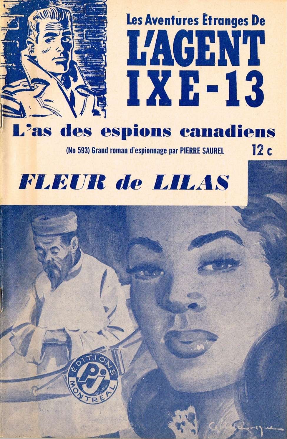 Book Cover For L'Agent IXE-13 v2 593 - Fleurs de lilas