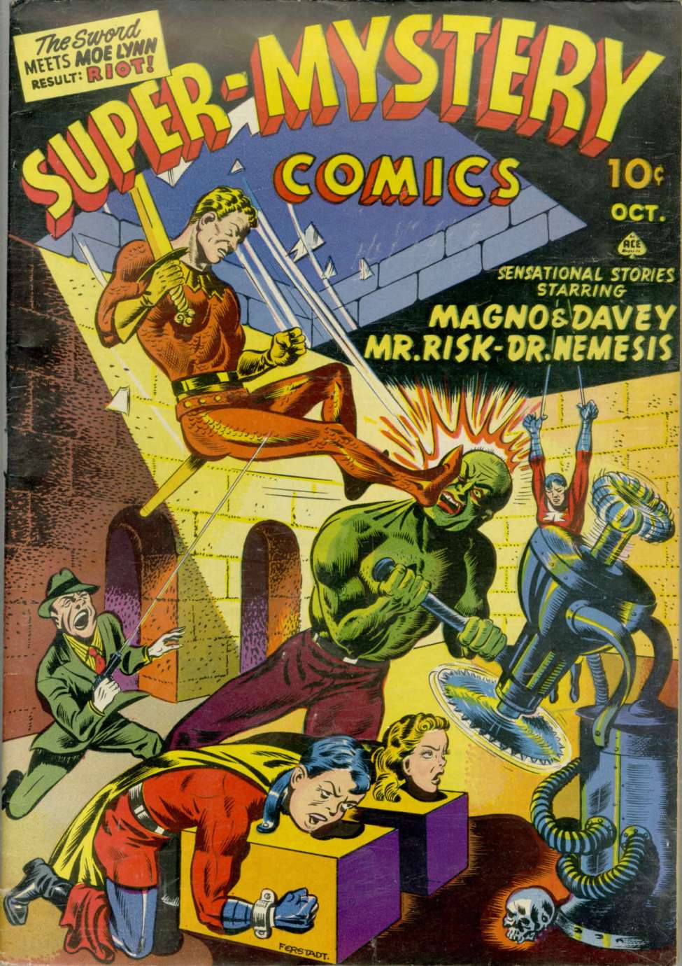 Comic Book Cover For Super-Mystery Comics v3 6