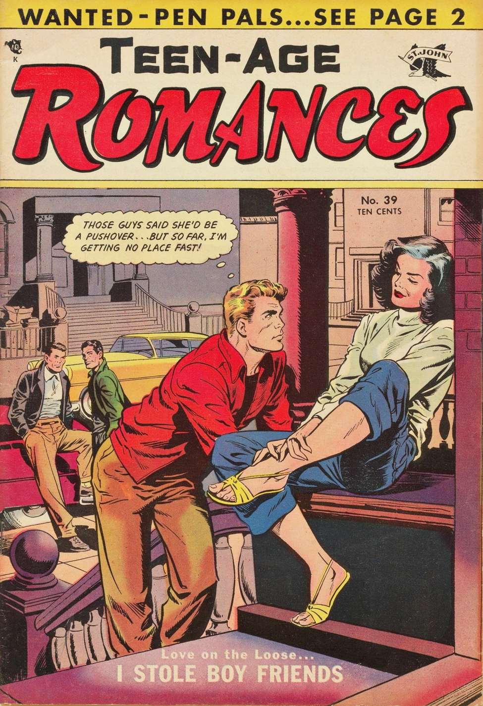 Comic Book Cover For Teen-Age Romances 39