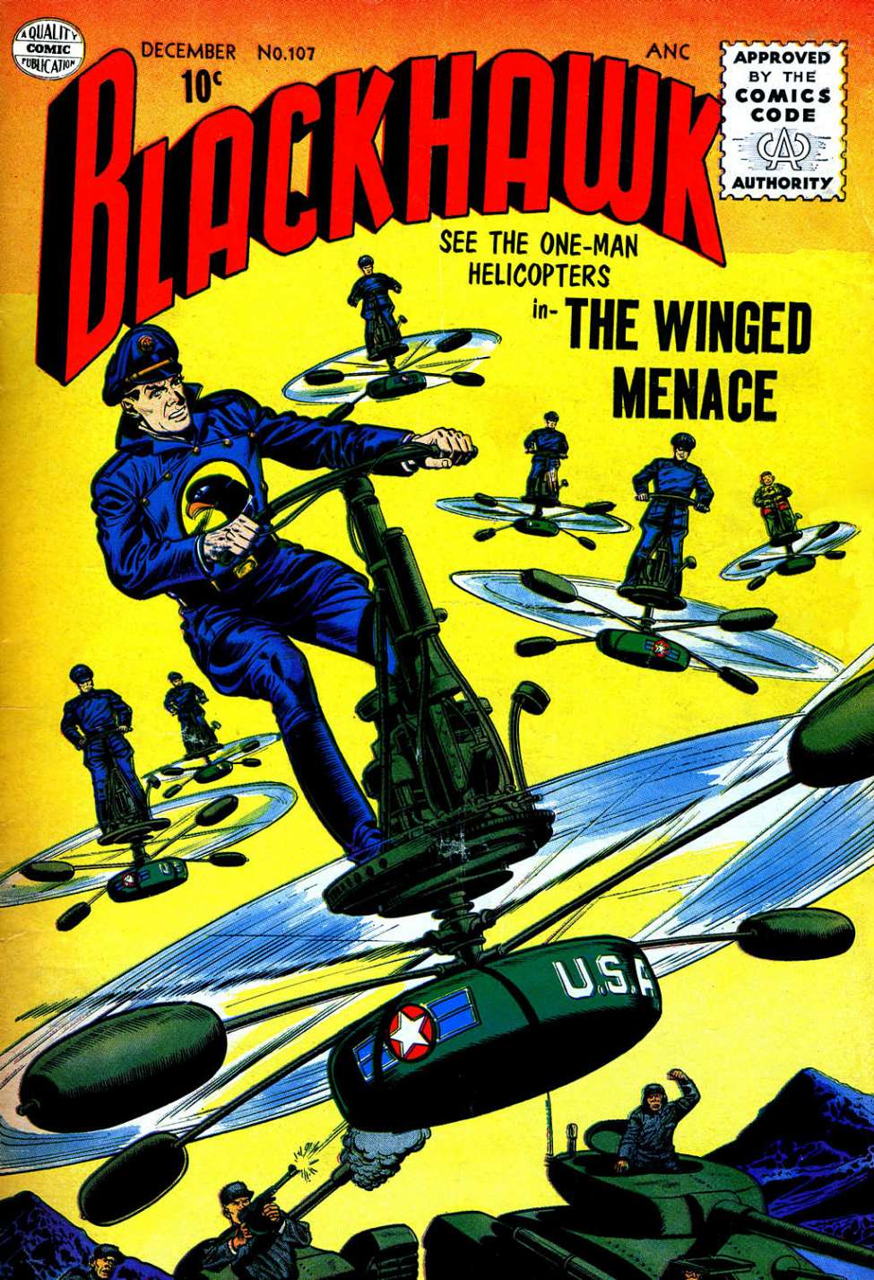 Comic Book Cover For Blackhawk 107 - Version 1