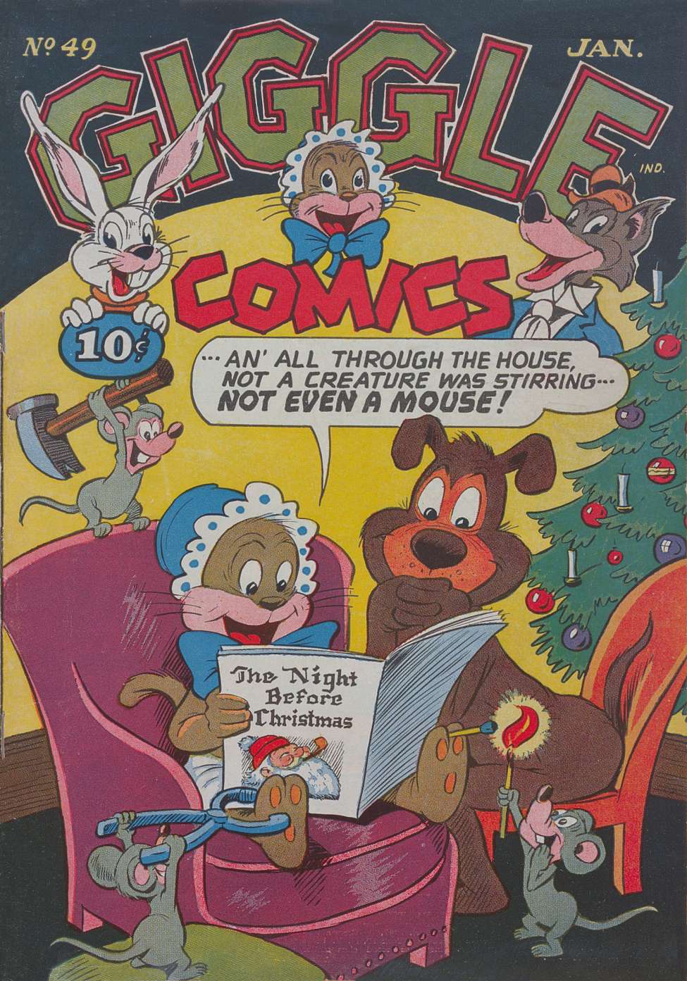 Comic Book Cover For Giggle Comics 49