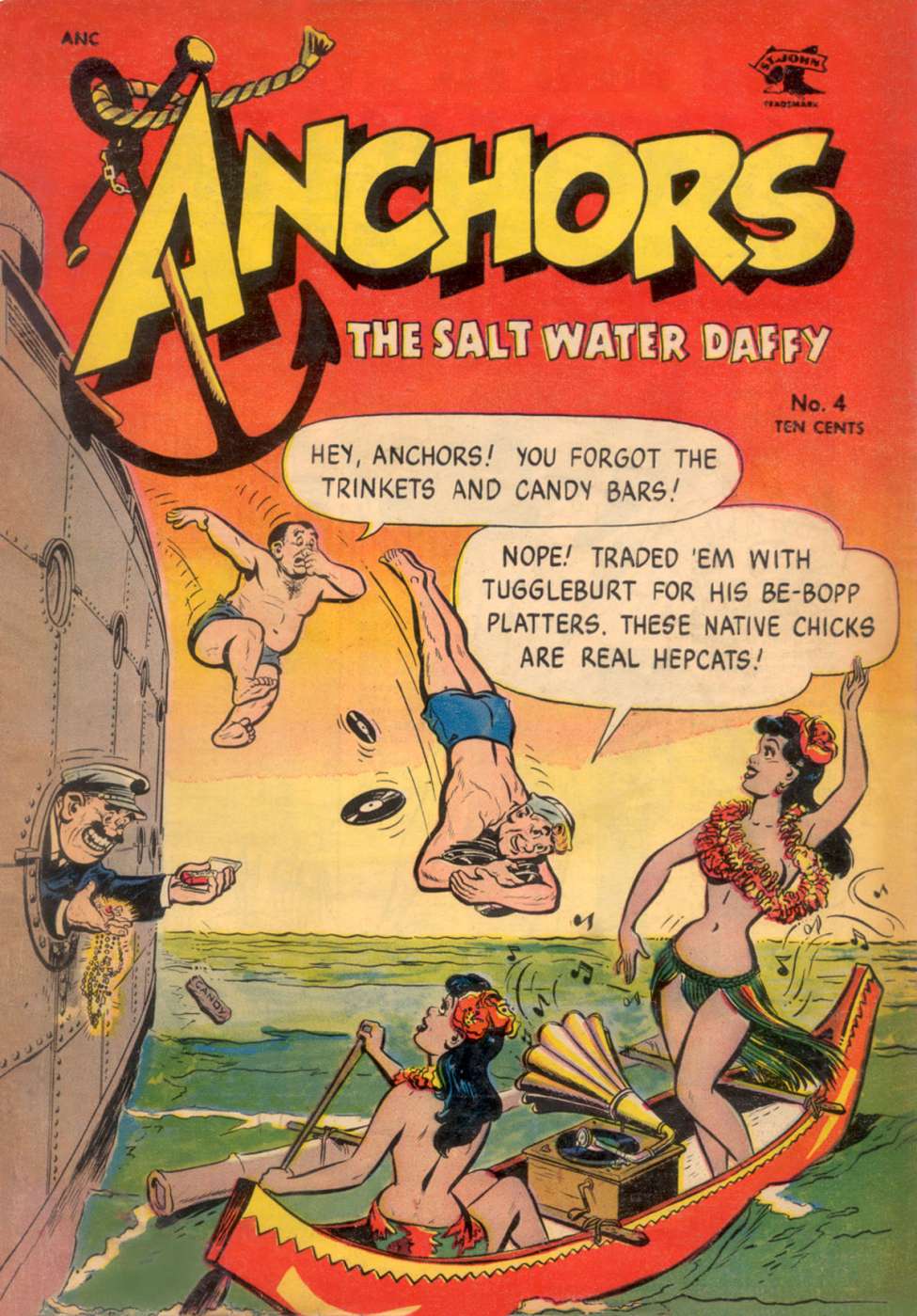 Comic Book Cover For Anchors the Salt Water Daffy 4