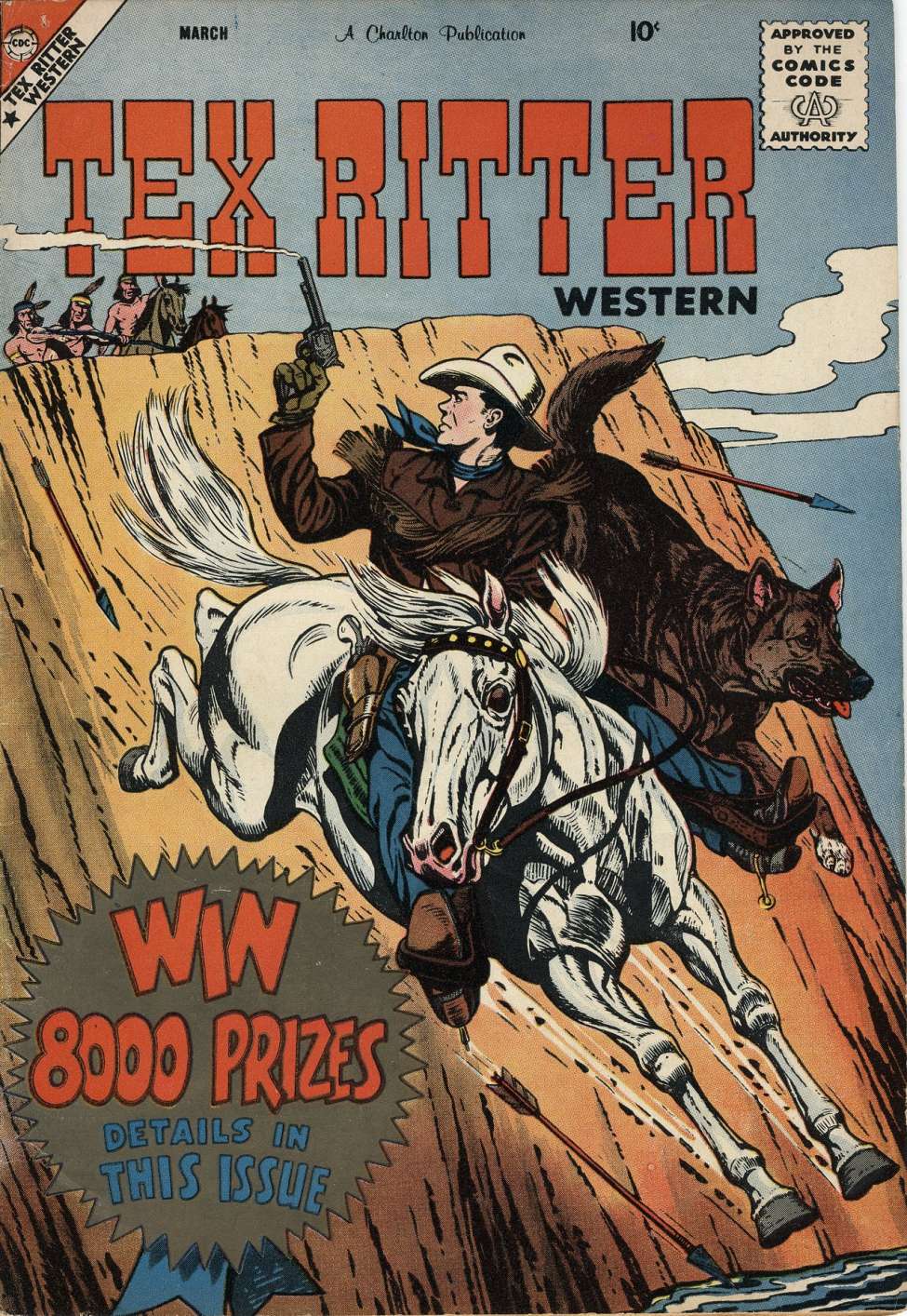 Comic Book Cover For Tex Ritter Western 45