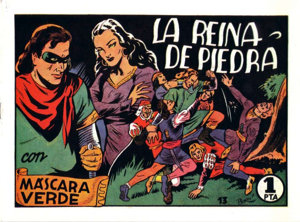 Comic Book Cover For Mascara Verde 13 - La Reina de Piedra