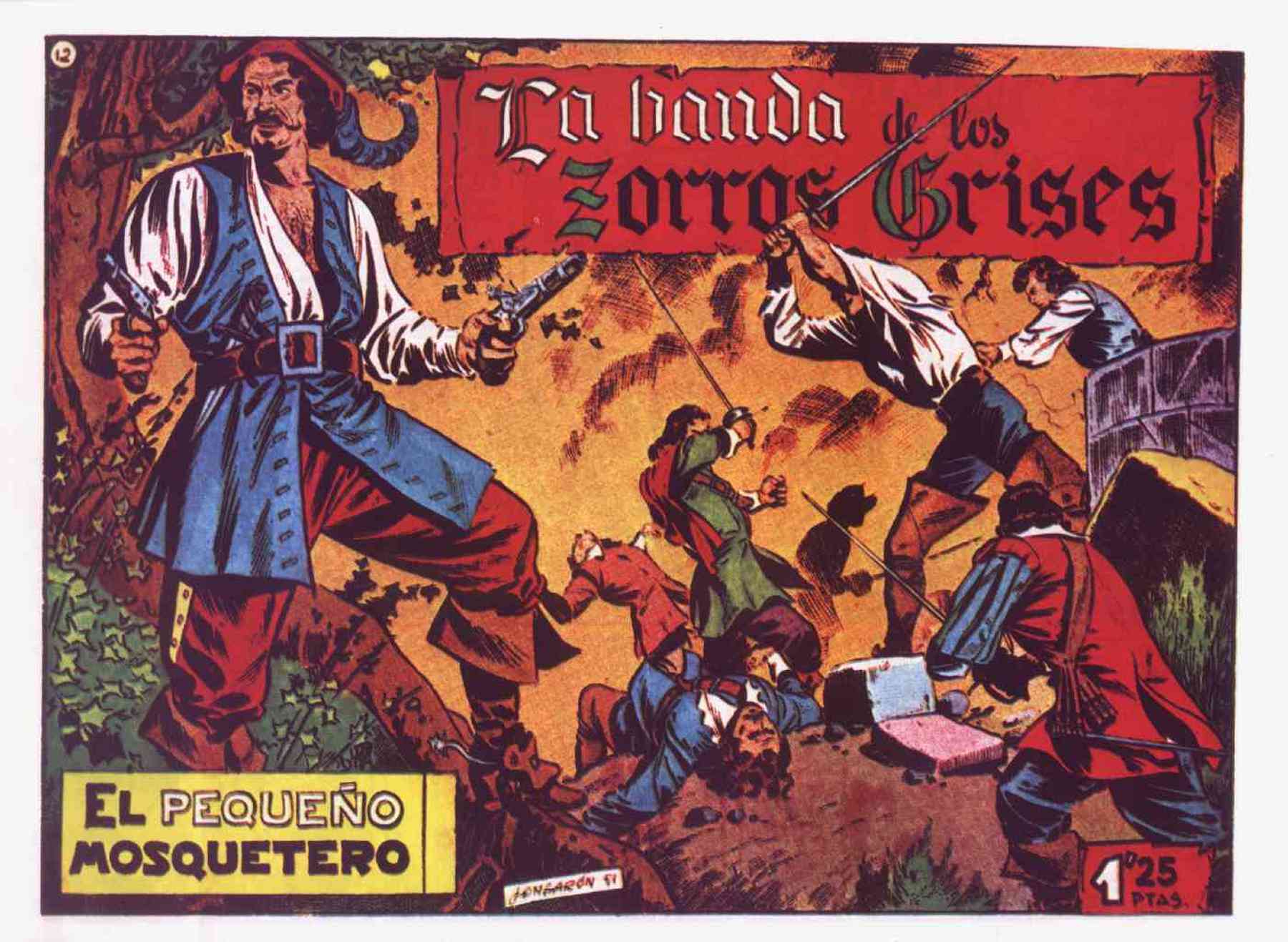 Comic Book Cover For El Pequeño Mosquetero 12 - La Banda De Los Zorros Tristes