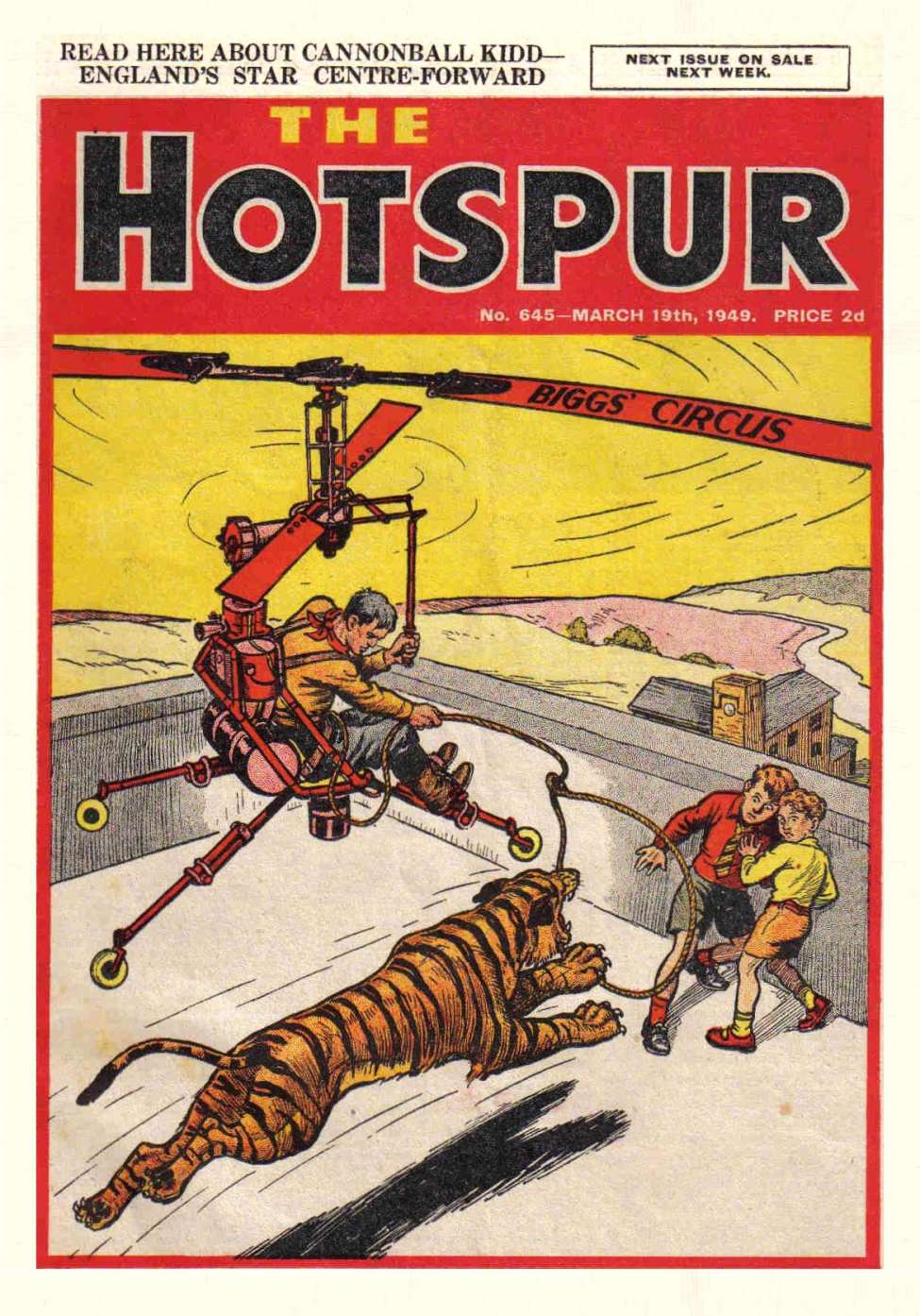 Comic Book Cover For The Hotspur 645