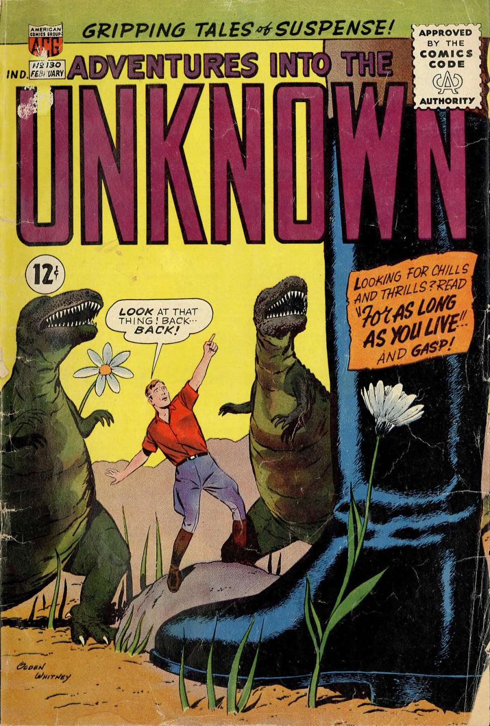 Comic Book Cover For Adventures into the Unknown 130